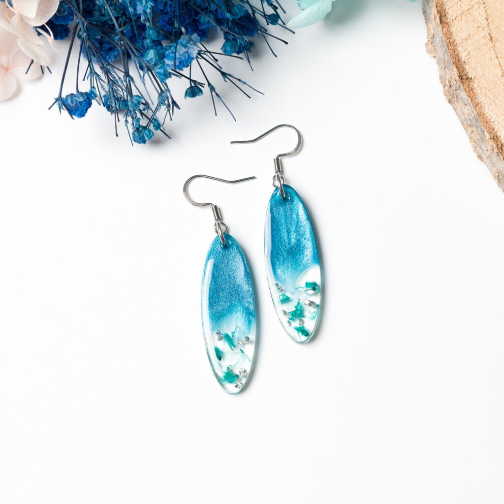 Oval Shimmering Dangles