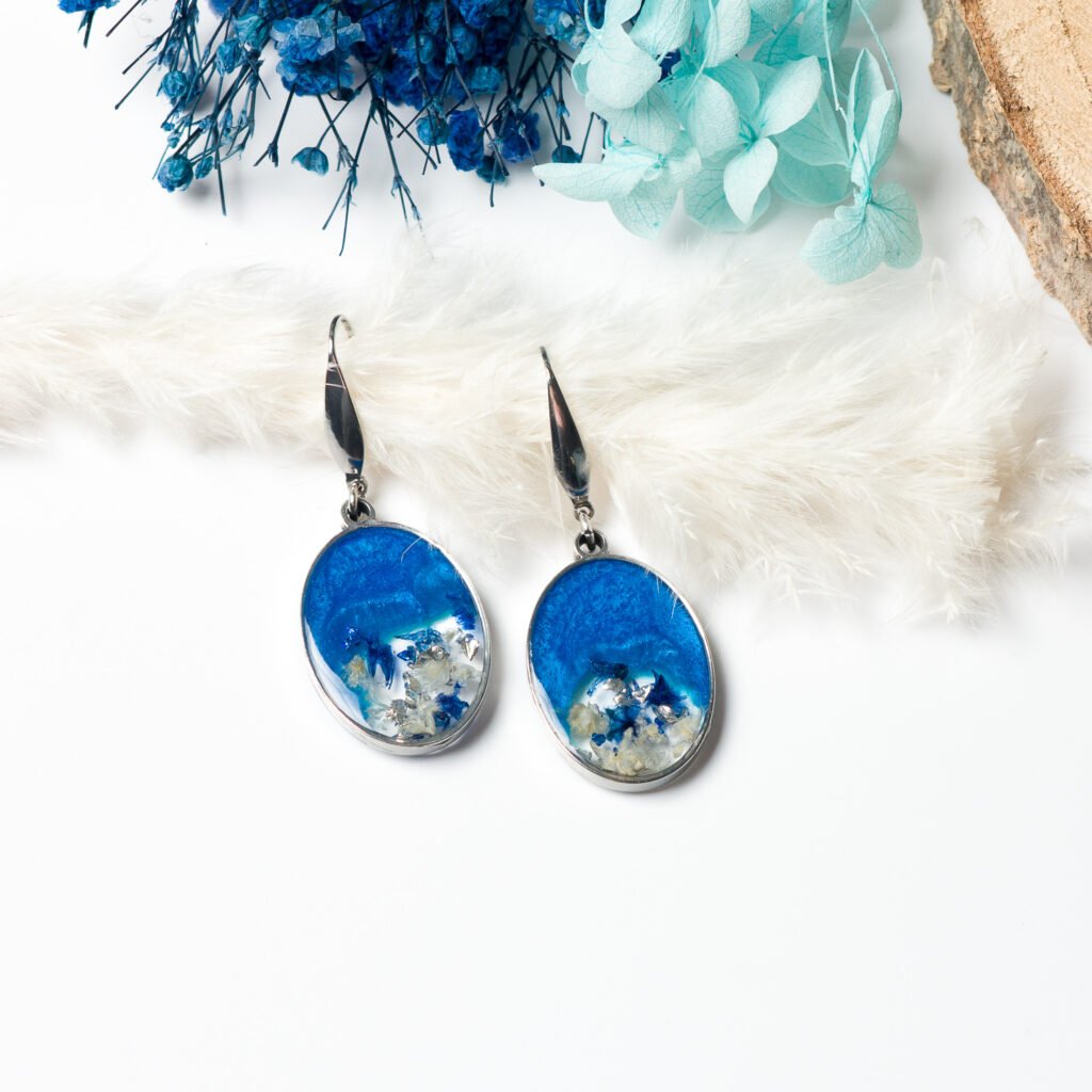 Oval Shimmering Dangles
