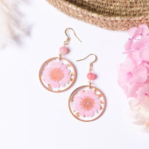 Round Flower Dangles