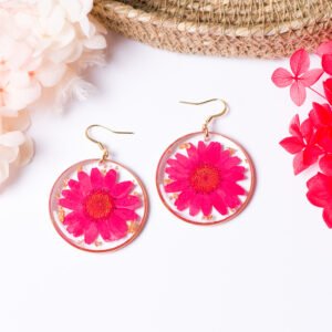 Round Flower Dangles