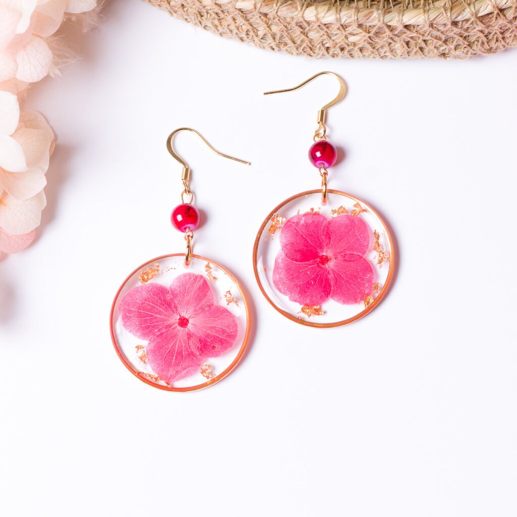 Round Flower Dangles