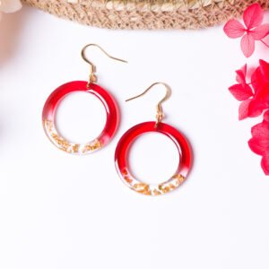 Round Red Dangles