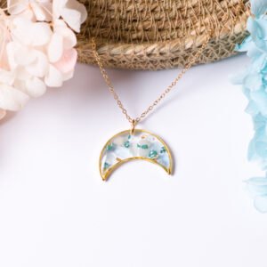 Moon Aquamarine Necklace