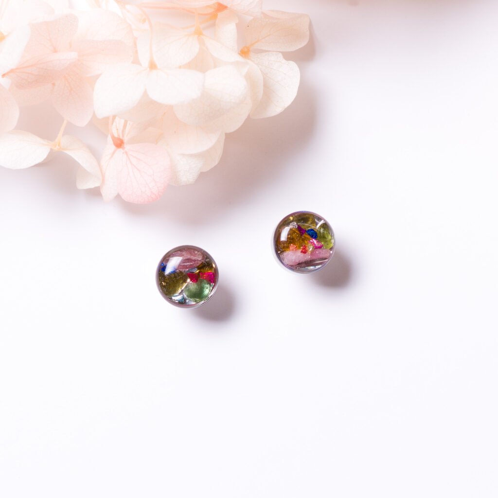Round Tourmaline Studs