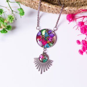 Round Colourful Shell Necklace