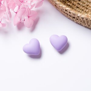 Puffed Heart Studs