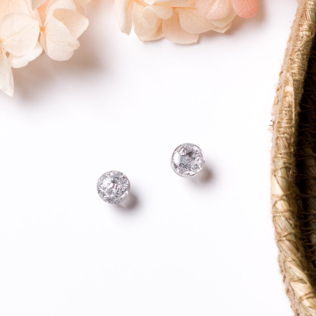 Round Silver Studs
