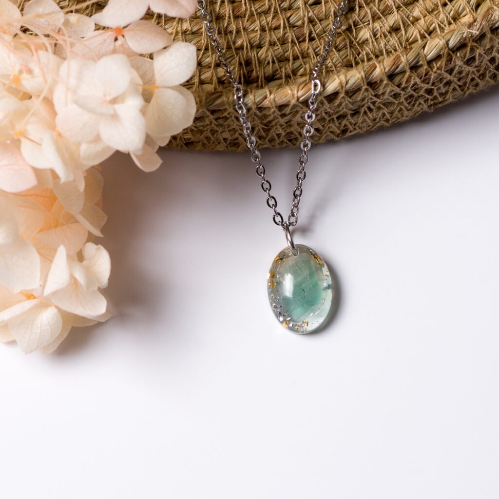 Oval Fluorite Necklace