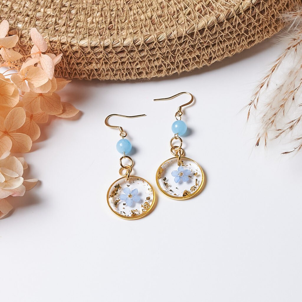 Round Forget-Me-Not Dangles