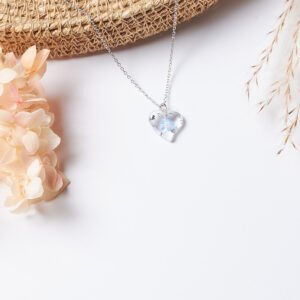 Heart Forget-Me-Not Necklace