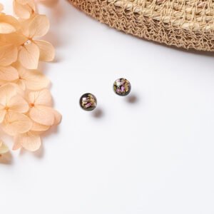 Miniature Heather Glow Studs