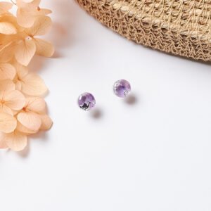 Gentle Amethyst Glow Studs