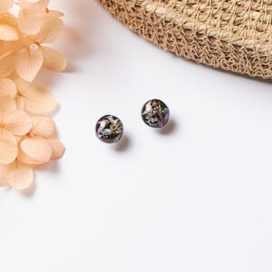Natural Heather Blossom Studs