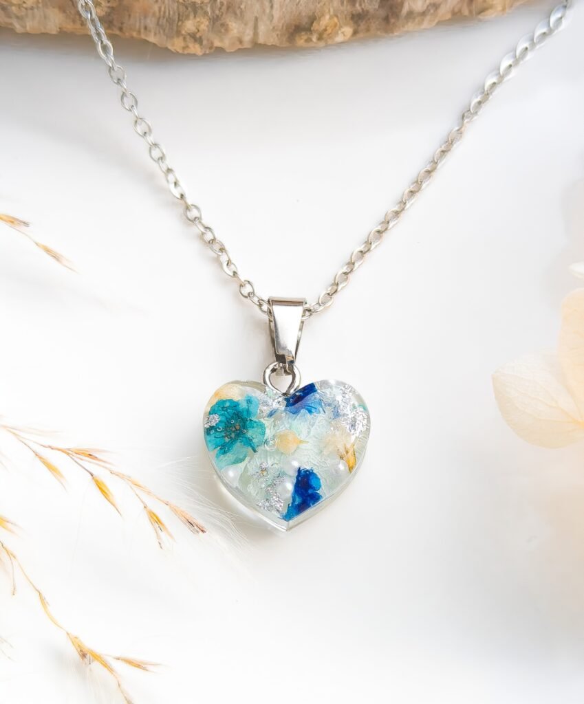 Blossom Charm Heart Necklace