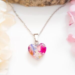 Radiant Rainbow Heart Necklace