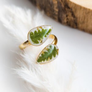 Fern Leaf Adjustable Ring