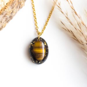 Tiger’s Eye Elegance Pendant Necklace