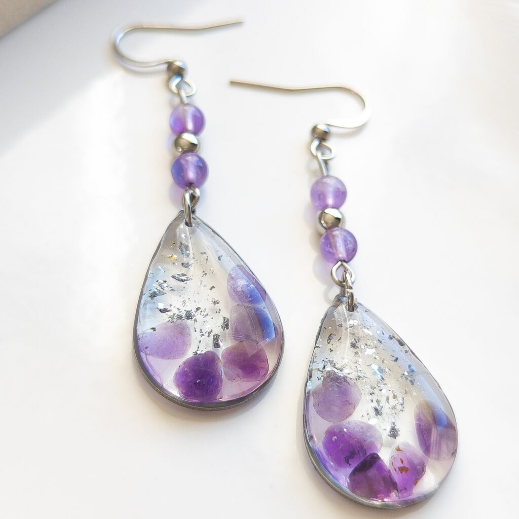 Lavender Serenity Amethyst Earrings