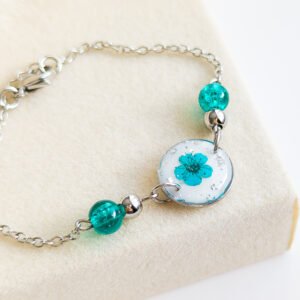 Turquoise Floral Bracelet