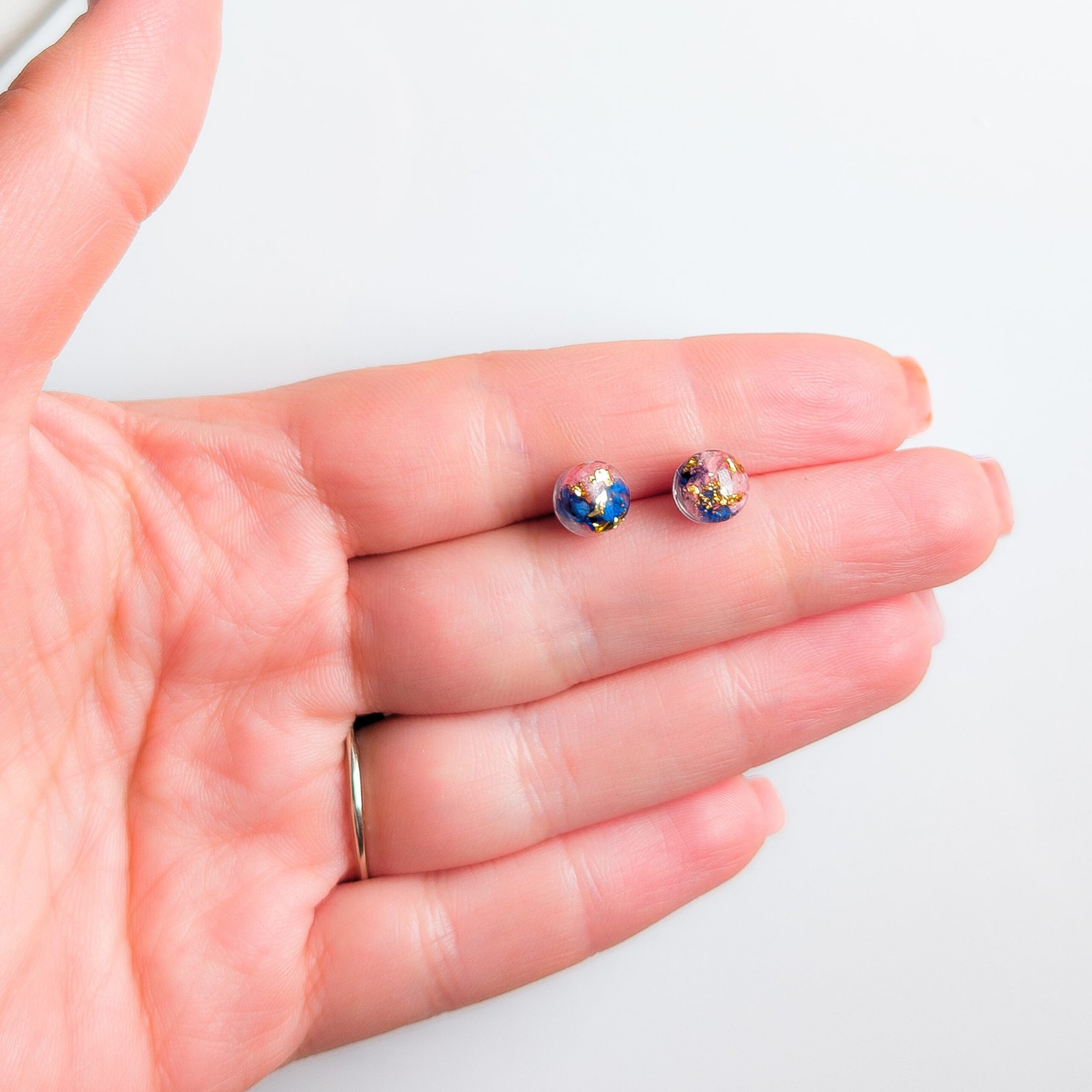 Colour Bloom Baby’s Breath Studs - Image 2