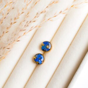 Lapis Lazuli Stud Earrings