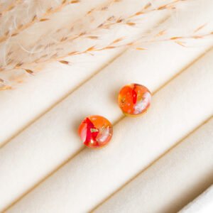Carnelian Stud Earrings