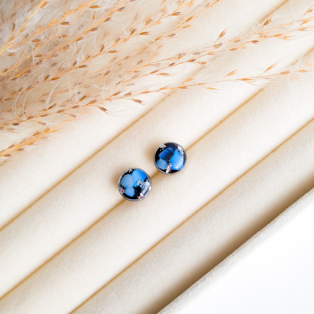 Dark Opalite Stud Earrings