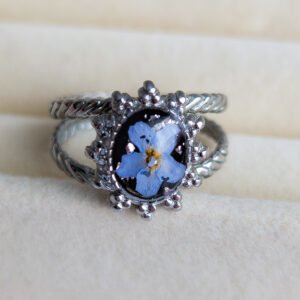 Adjustable Forget-Me-Not Ring