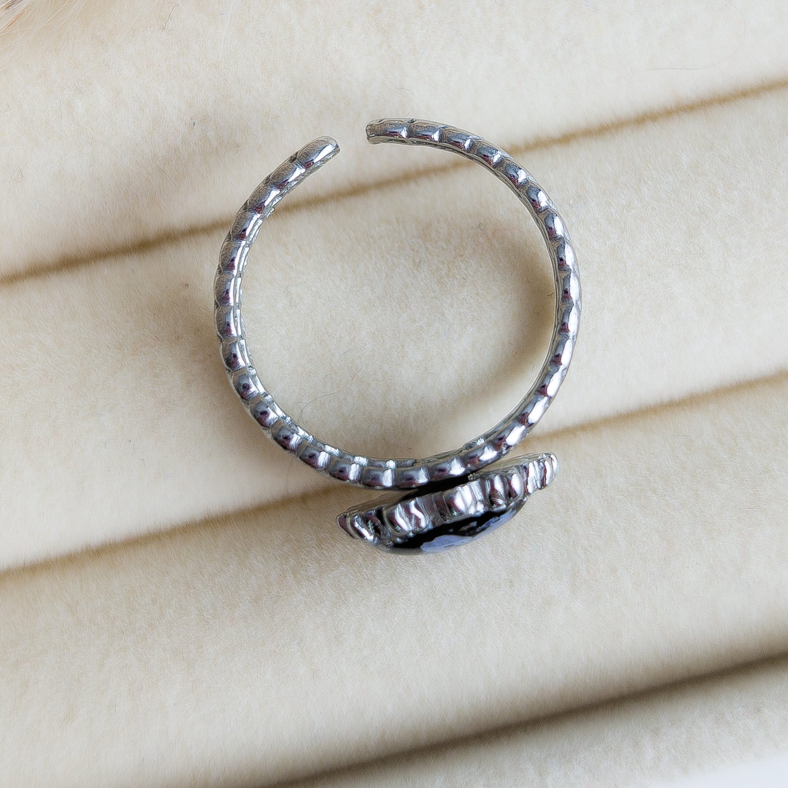 Adjustable Forget-Me-Not Ring - Image 3