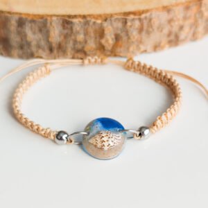 Adjustable Seashell and Sand Bracelet