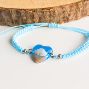 Adjustable Seashell and Sand Bracelet