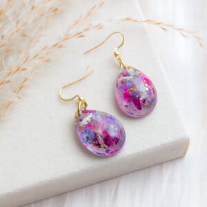 Resin Flower Earrings