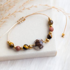 Adjustable Coffee Bean Bracelet