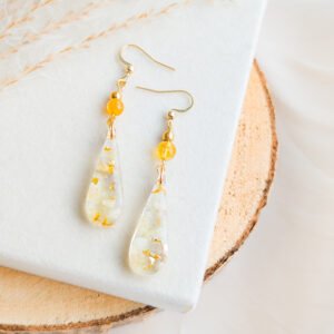 Elegant Citrine Drop Earrings