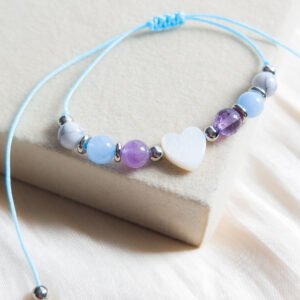 Peace Pearl Heart Bracelet