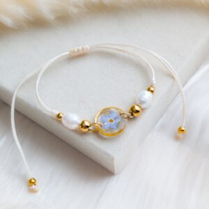 Forget-Me-Not Freshwater Pearl Bracelets