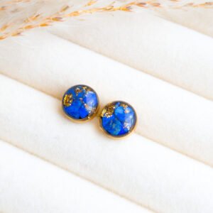 Lapis Lazuli Stud Earrings