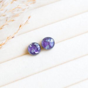 Amethyst Stud Earrings