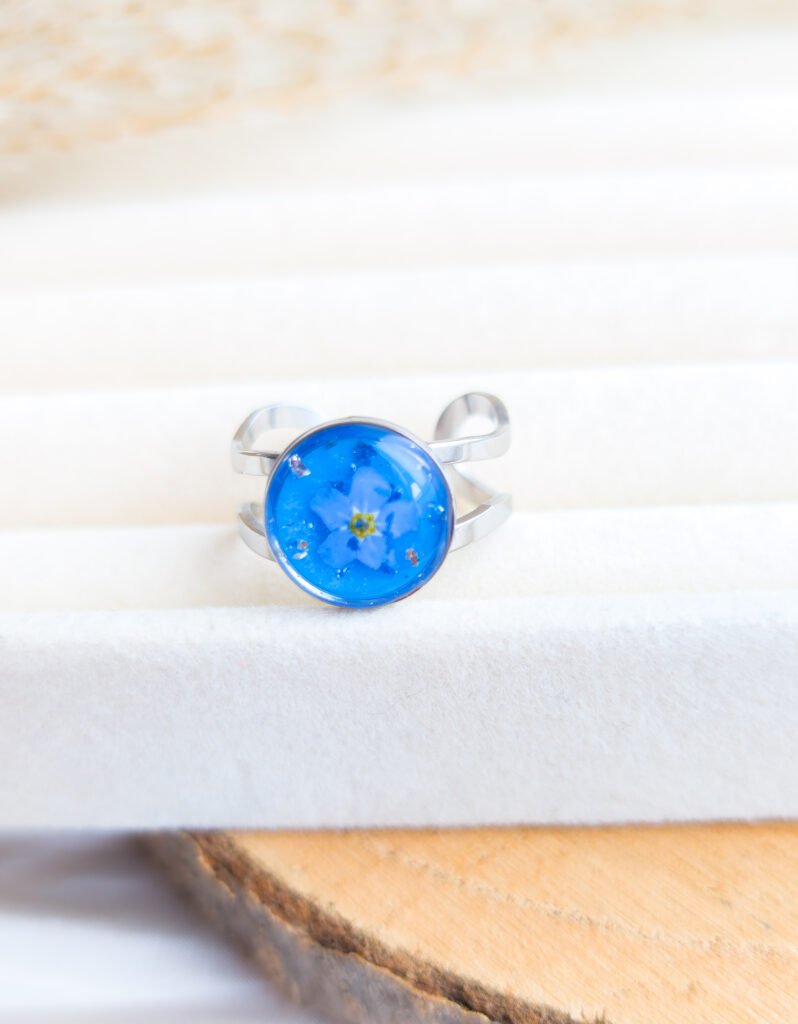 Blue Forget-Me-Not Ring