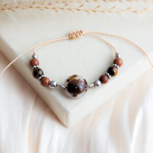 Coffee Bean Tiger’s Eye Bracelet