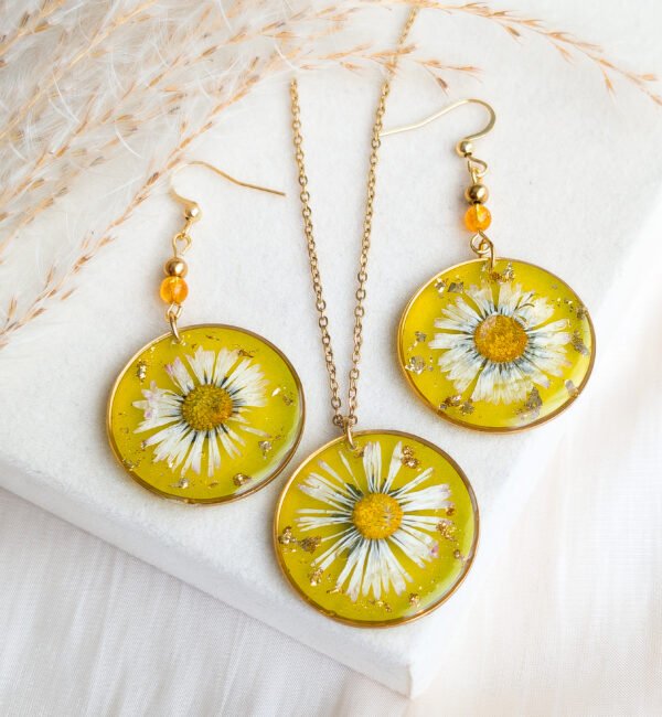 Daisy & Citrine Jewellery Set