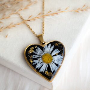 Daisy Heart Necklace
