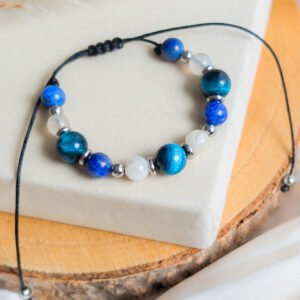 Blue Harmony – Bracelet with Natural Gemstones
