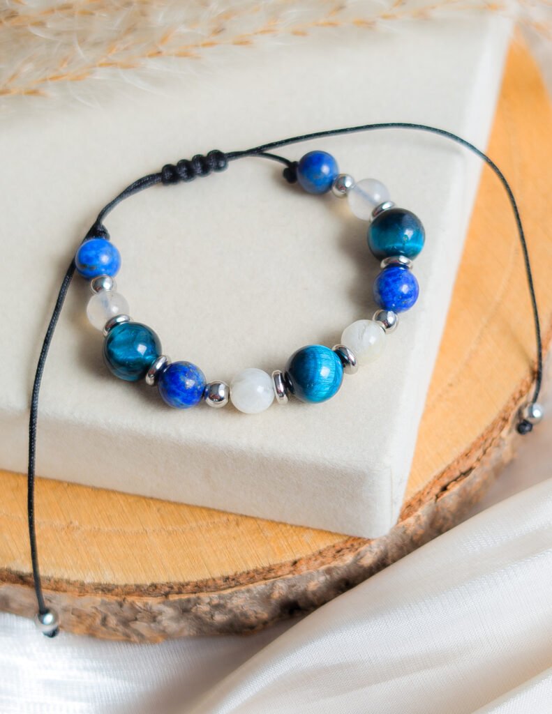 Blue Harmony – Bracelet with Natural Gemstones