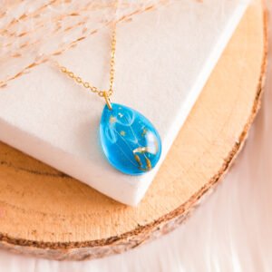 Dandelion Seed Resin Necklace