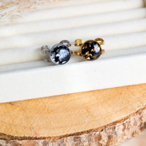 Black Tourmaline Adjustable Ring