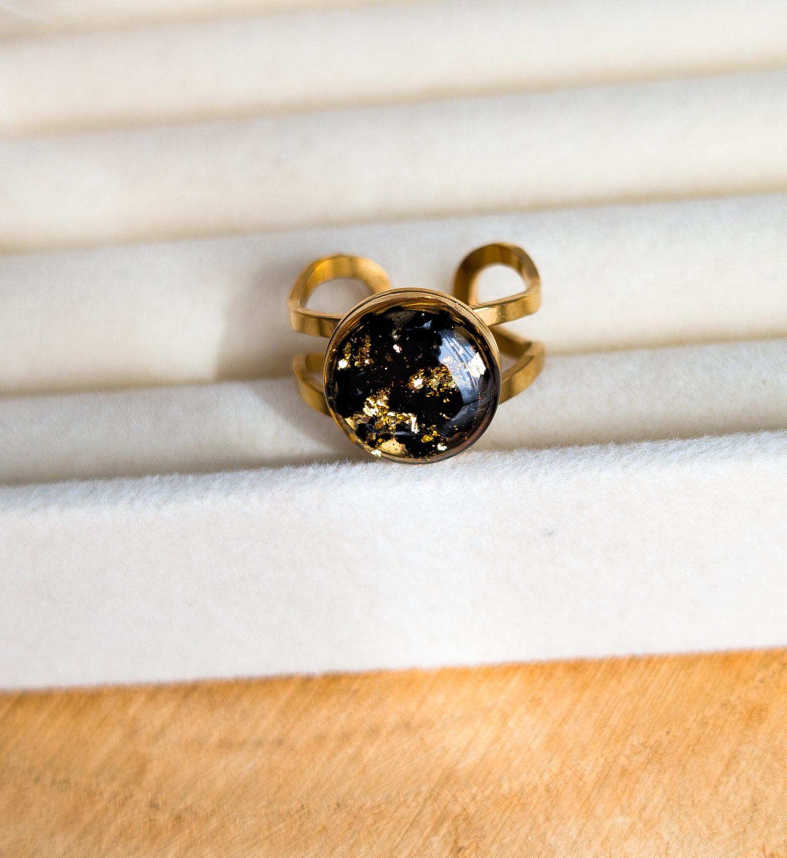 Black Tourmaline Adjustable Ring - Image 6