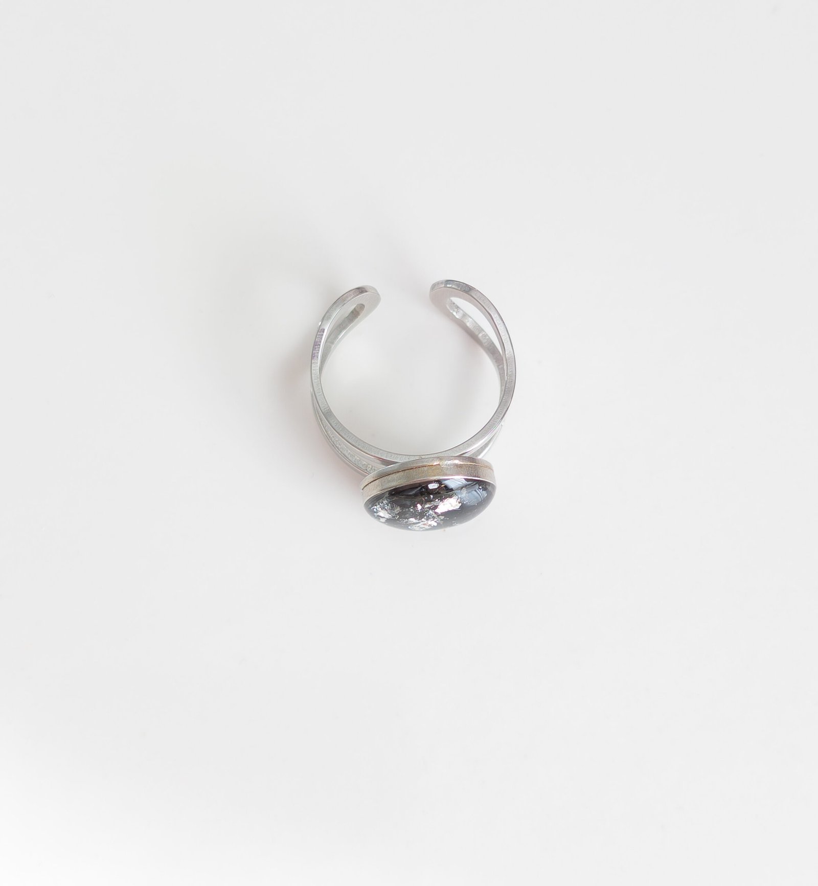 Black Tourmaline Adjustable Ring - Image 3