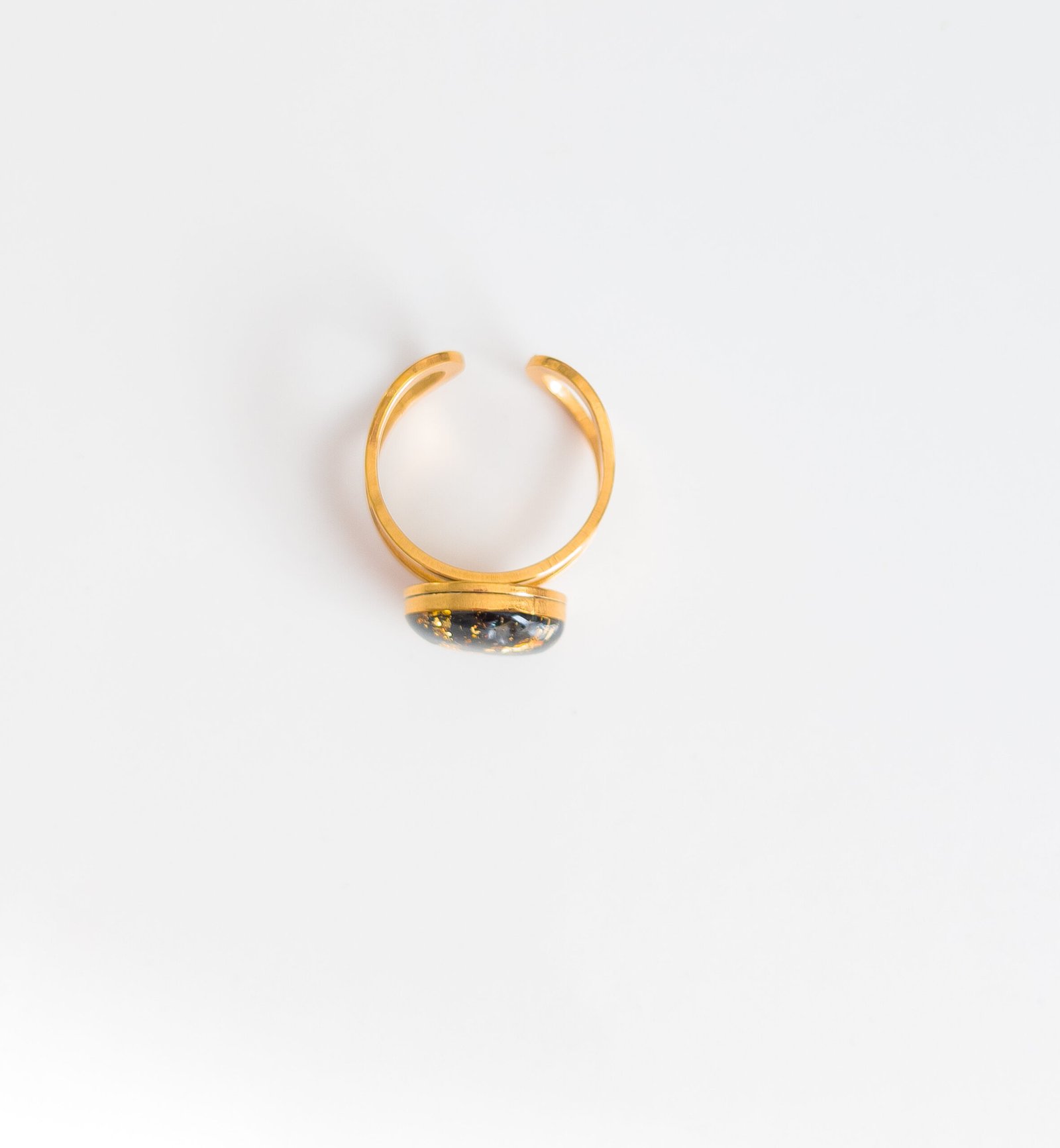 Black Tourmaline Adjustable Ring - Image 2