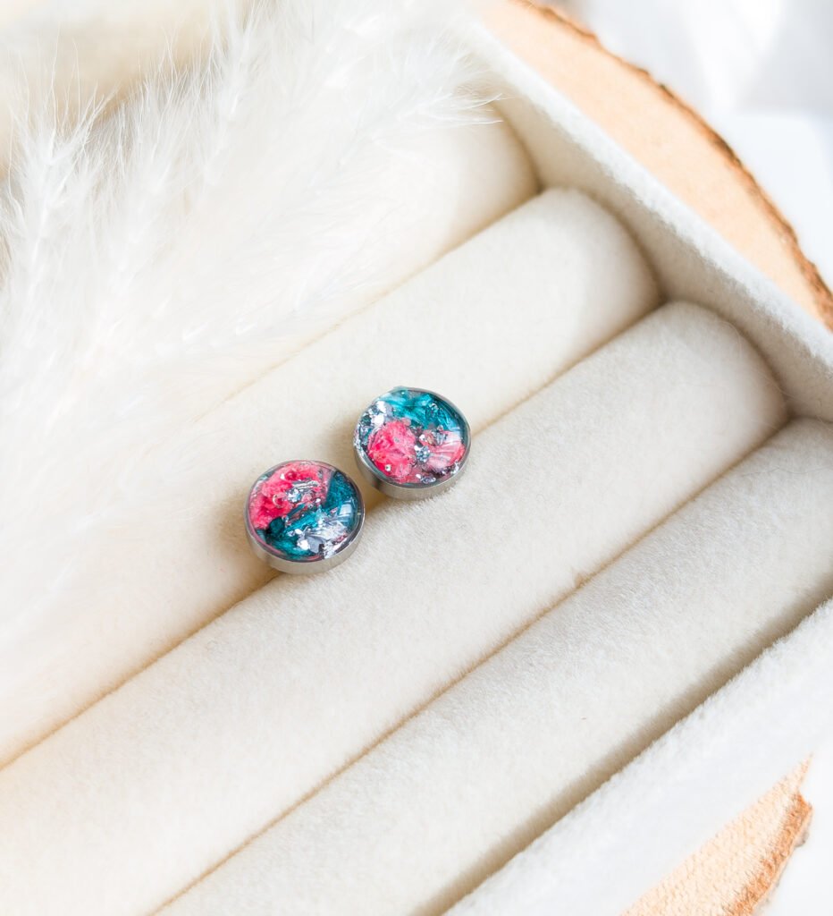 Flower Petal Stud Earrings
